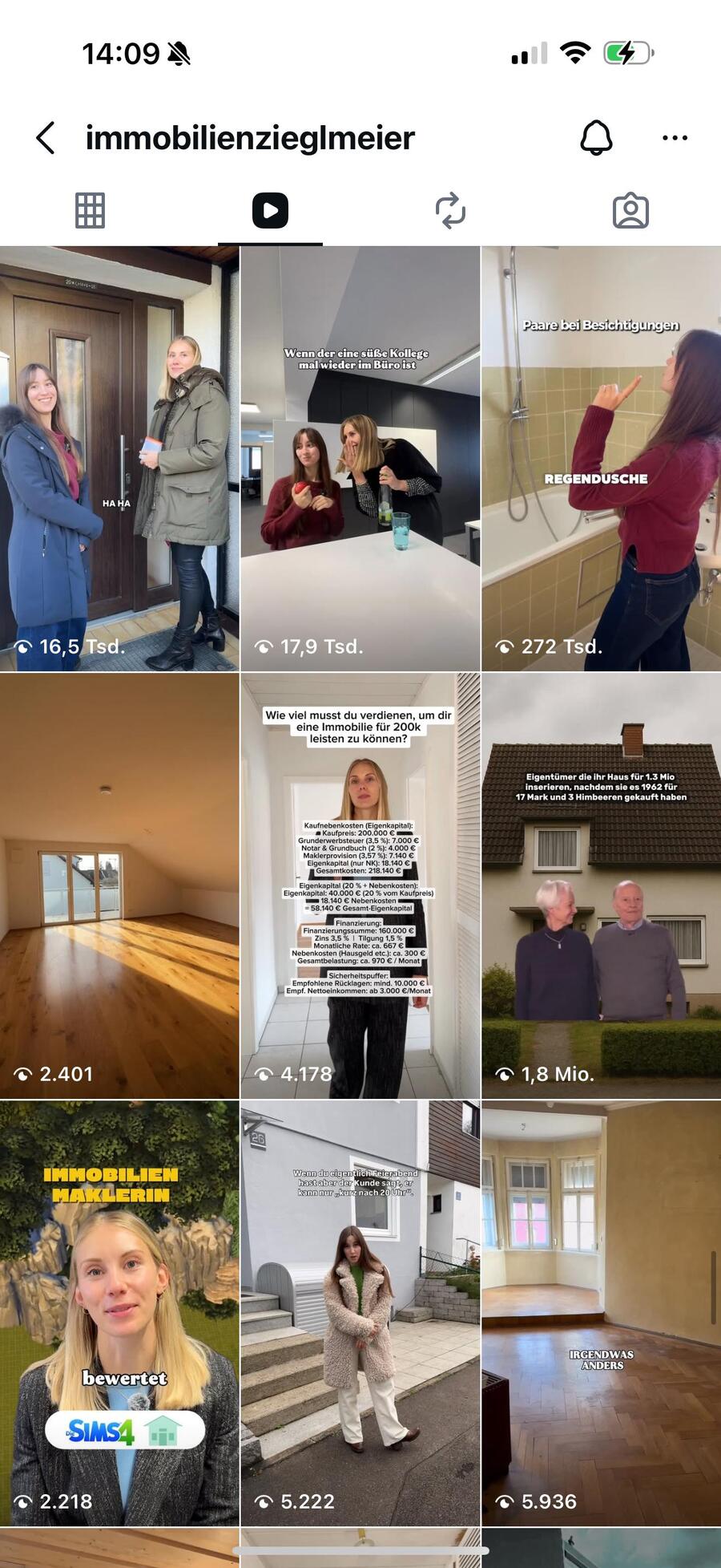 Instagram-Feed von @immobilienzieglmeier